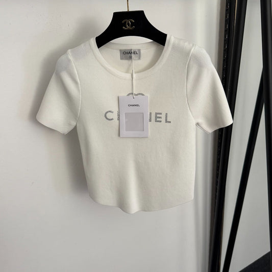 CHANEL 26S SHORT-SLEEVE SWEATER 989