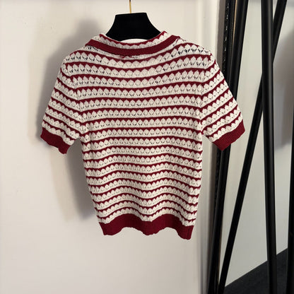 CELINE 26S SHORT SLEEVE KNIT TOP 137