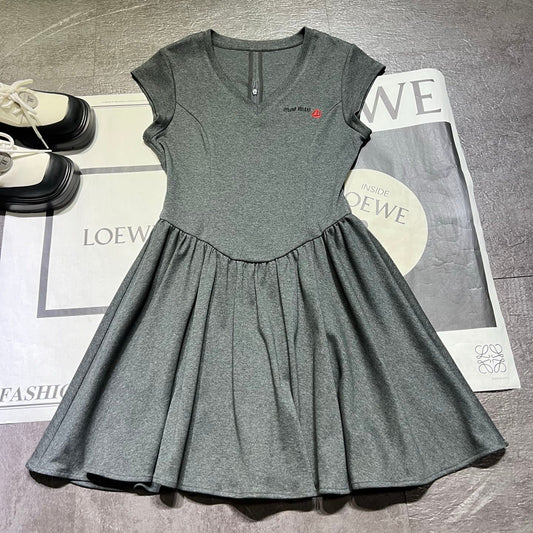 MIUMIU 26S V-NECK MINI DRESS 936