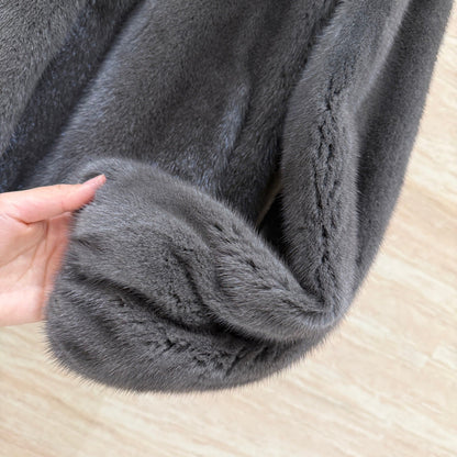 HERMES 25S SHORT MINK FUR COAT 177