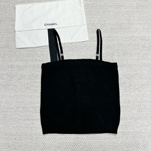 CC Sport Bra Black Wool Viscose