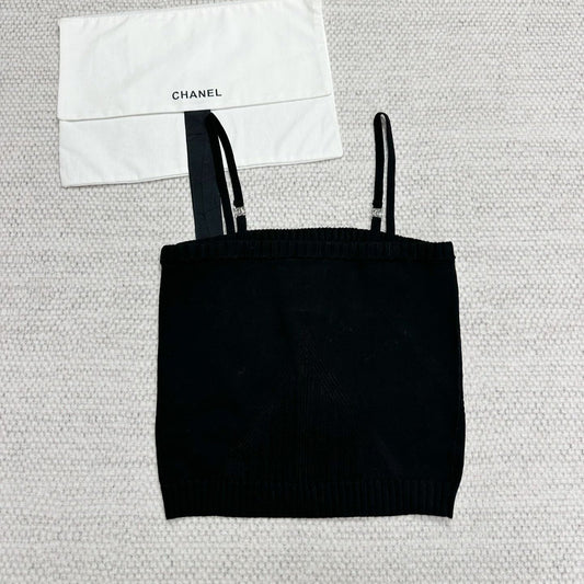 CC Sport Bra Black Wool Viscose