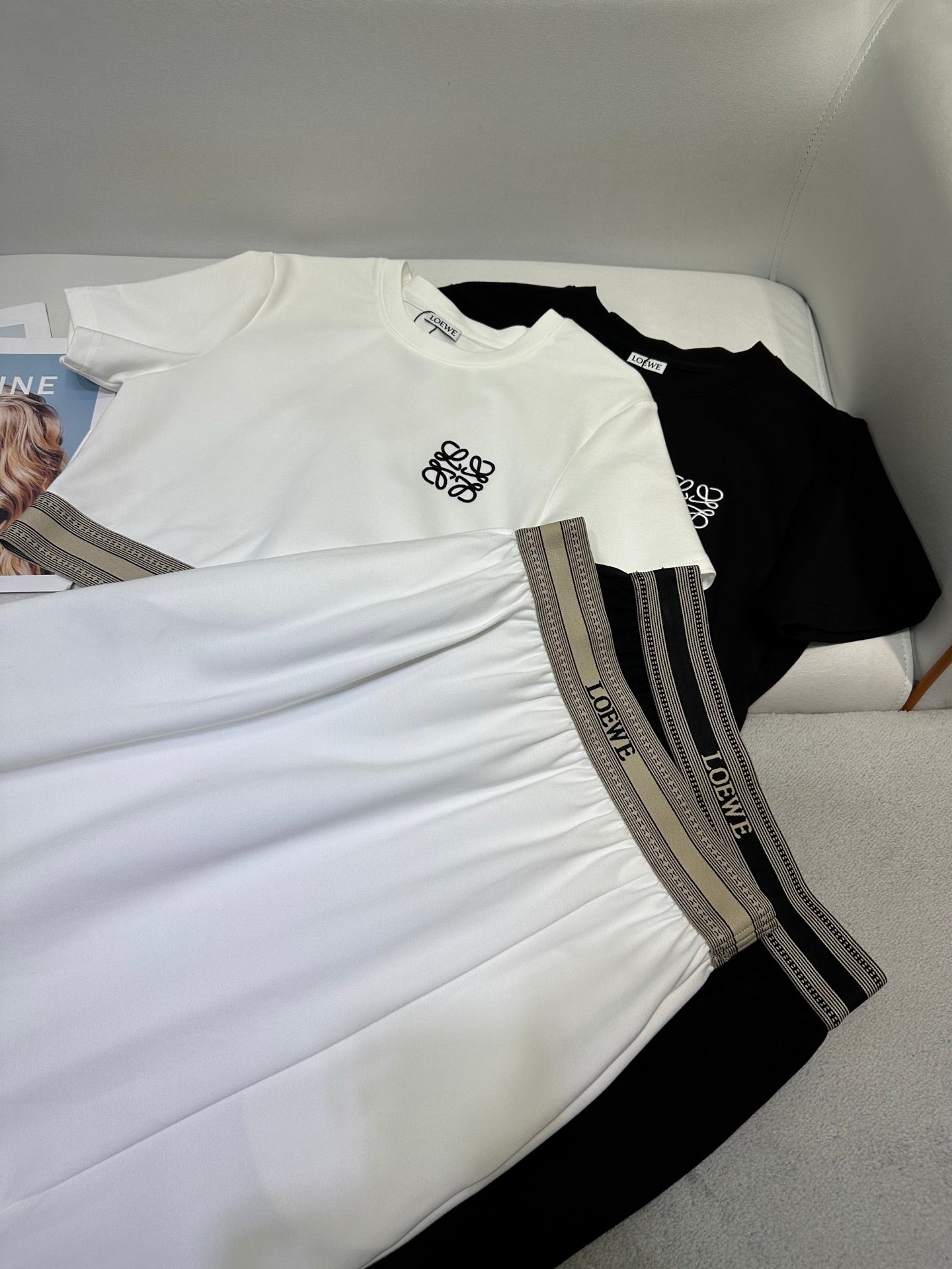 Loewe 25 Logo Embroidery Set Cotton