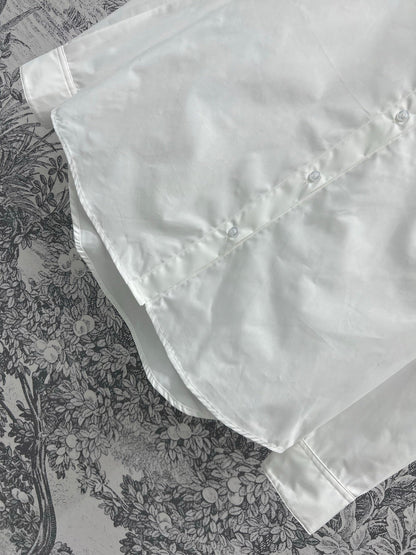 Loewe Logo Embroidered Shirt White Cotton
