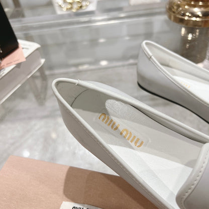 SLIP-ON SHOES WHITE COWHIDE