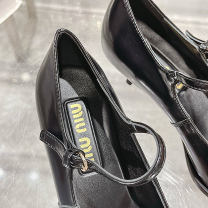 Slingback Shoes Black Beads