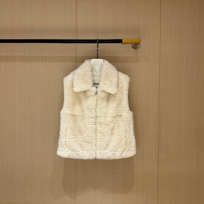DIOR 25S FAUX RABBIT FUR VEST 769