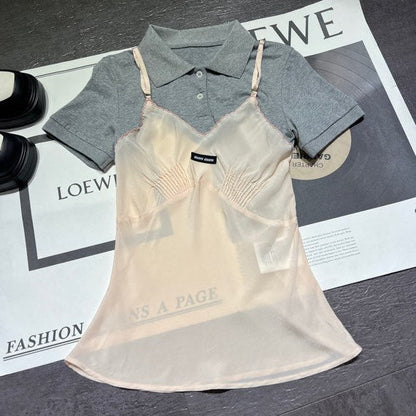 MIUMIU 26S TWO PIECE POLO SET 869