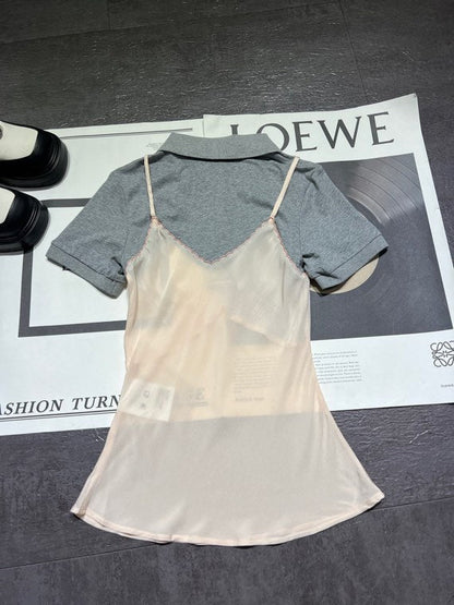 MIUMIU 26S TWO PIECE POLO SET 869