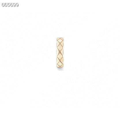 COCO CRUSH QUILTED MOTIF HOOP EARRINGS