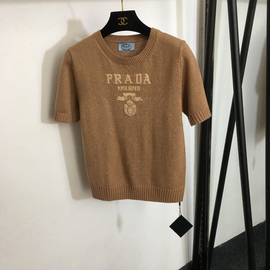 PRADA 25S SHORT-SLEEVE SWEATER 276