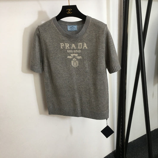 PRADA 25S SHORT-SLEEVE SWEATER 279