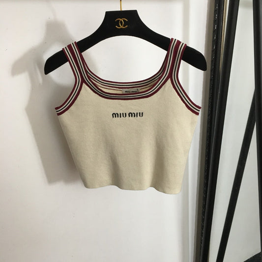 MIUMIU 26S KNITTED CAMISOLE TOP 888