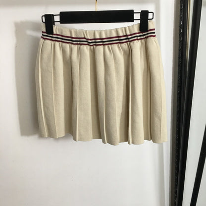 MIUMIU 26S KNITTED MINI PLEATED SKIRT 890